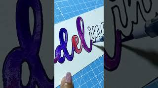 Acuarelas metálicas  lettering apuntes bonitos bullet journal manualidades watercolor