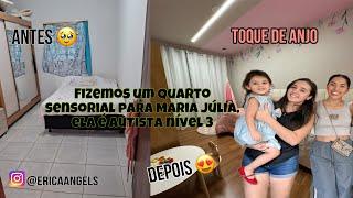 FIZ UM QUARTO SENSORIAL PARA UMA  CRIANÇA DE 3 ANOS, AUTISTA NIVEL 3