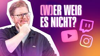 Kennt DIESER INFLUENCER die ANTWORT?! | (W)Er weiß es nicht