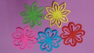 How to Make Beautiful Flower with Color Paper | DIY Paper Flowers Making