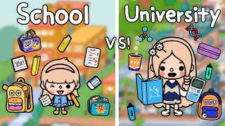 SCHOOL VS UNIVERSITY | Toca Life World  | โรงเรียน Vs มหาลัย | Toca Boca