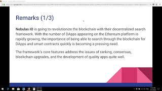 Nebulas NAS Coin Blockchain Google Krypto 2018