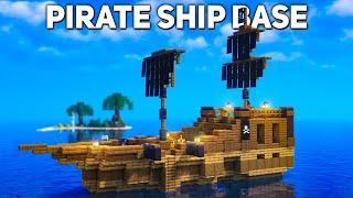 Minecraft: Pirate Ship Base Tutorial (how to build 1.19)