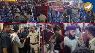 Mild Tension at Charminar during Milad un Nabi Procession | Hyderabad