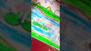 scenery drawing/#pritam creative art//#   shorts