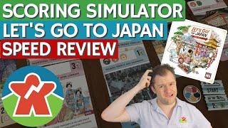 Let's Go To Japan - Board Game Review - Scoring Simulator