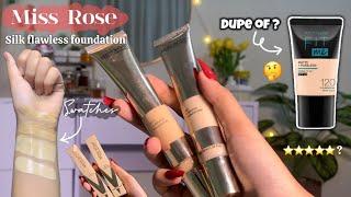 Miss Rose Silk Foundation Review (Dupe of Maybelline Fit me?) 