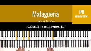 Malaguena - cuban folk song (Sheet Music - Piano Solo Tutorial - Piano Notion)