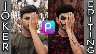 Monster editing|| Joker face editing|| Joker viral editing video||Picsart photo editing #viral