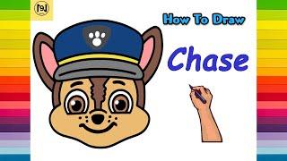 How to draw Paw Patrol-Chase easy step by step | No.9 ARTS