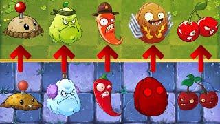 PvZ 2 Contrast game All Plants PvZ 1 vs PvZ 2 Gameplay (Part 2)