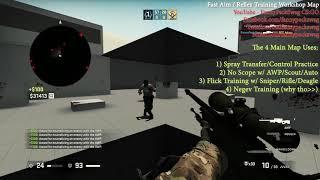 CS:GO Fast Aim/Reflex Training Workshop Map - CS:GO Aim Tips 2019/2 Minute CS:GO Tips Episode 8