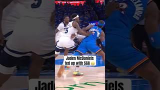 McDaniels got a flagrant for shoving Shai