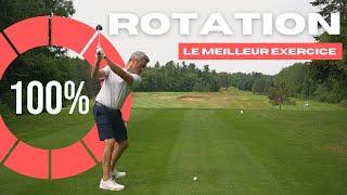 100% efficace! Exercice pour la rotation au golf!