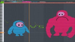 Fall Guys vs Buff Guy - MIDI Art