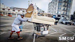 Homeless Man Relocates Queen-Sized Bed from Venice Beach After Police Interaction