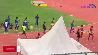 Men’s 400m final. Daniel Otibu wins with 47.70sec. 3rd GA Open championship. Kumasi2024.