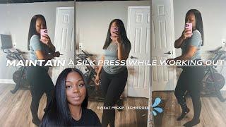 How To Maintain A Silk Press While Working Out | Sweat Proof Tools & Techniques 