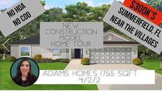 Adams Homes 1755 Model Home in Orange Blossom Summerfield Florida