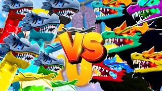 5 DRAGONS EAST vs 5 DRAGONS WEST sur BLOX FRUITS !! LE COMBAT EST FOU !! (Blox Fruit #152)