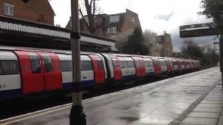 Northern line trains at Woodside park