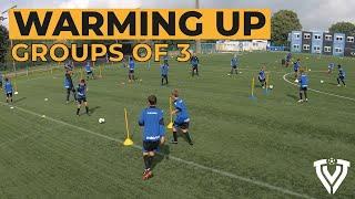 Football Warm Up | Groups of 3 Players | U11 - U12 - U13 - U14