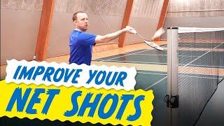 Net Shot in Badminton - Basic Forehand and Backhand