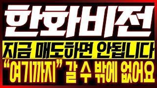 [한화비전 주가전망] 지금 매도하면 안됩니다!! "여기까지" 갈 수 밖에 없어요!!