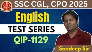 Best SSC Coaching | SSC CGL 2025 | English QIP - 1129Session |