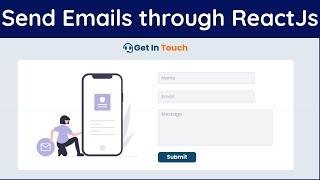 Send Email through Forms : React Js | Email js