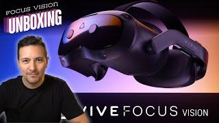 HTC Vive Focus Vision Unboxing - Standalone VR with Displayport function and eye/body tracking