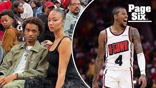 Draya Michele sits courtside with 22-year-old son to watch her 22-year-old NBA star bf, Jalen Green