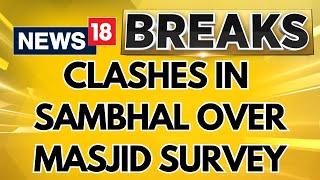 Clashes In UP's Sambhal Over Mosque Survey, Stones Thrown, Tear Gas Fired | English News | News18