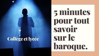 5 minutes pour tout savoir sur un mouvement littéraire : le Baroque !