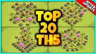 New Exclusive TH5 BASE WAR/TROPHY Base Link 2022 (Top20) Clash of Clans - Town Hall 5 Trophy Base