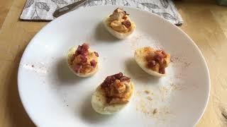 I made some Deviled Eggs for breakfast! 