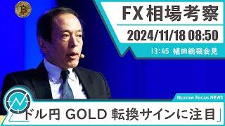 2024年 11月18日 海外FXトレーダーHAYAの相場考察【ドル円C波とGOLDb波のタイミングとは！？】