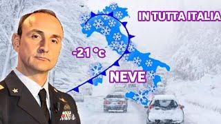 METEO ITALIA-  NEVE ABBONDANTISSIMA IN PIANURA!!! E A QUOTE MOLTO BASSE QUESTA È LA DATA CONFERMATA