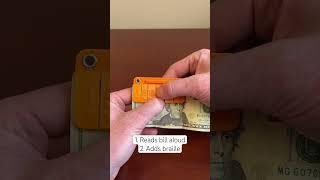 Two ways to tell USA currency apart when Blind or visually Impaired #blind #tools #independence