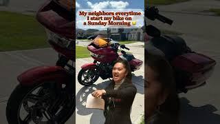 My neighbors reactions every time I start my bike! #2024roadglide #Haka #harleydavidson #india