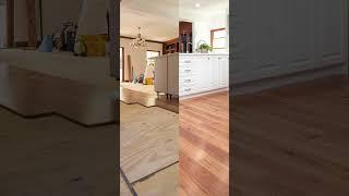 Home Transformation featuring Blackbutt Timber Flooring - Before and After #timberflooring