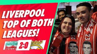 'Liverpool Top Of Both Leagues!' | Liverpool 2-0 Real Madrid | Tammy & Clwyd | Fan Cam