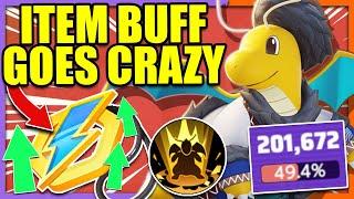 200,000 DAMAGE with BUFFED CHARGING CHARM on OUTRAGE DRAGONITE | Pokemon Unite