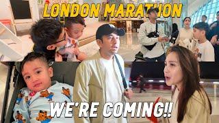 EXCITED!! CIPUNG SAMPE NGOMPOL DIPESAWAT!! SEMUA BERANGKAT KE LONDON DUKUNG RAFFI MARATHON LAGI!!