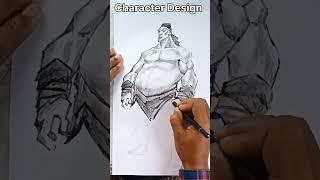 How to draw Character Design #drawing #art #artist #sketch #vairalshort #shorts