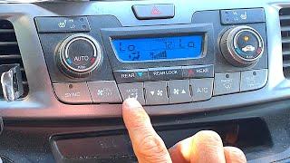 Honda Vent, Defrost Mode Control Button Won't Work