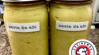 Como hacer pasta de ajo/ Ajo licuado