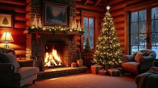 Warm Christmas Ambience 2025  Instrumental Christmas Music & Cozy Fireplace Sounds 