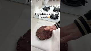 Fırın kullanmadan rulo yaş pasta Abone olursanız çok sevinirim ️ #pastatarifleri