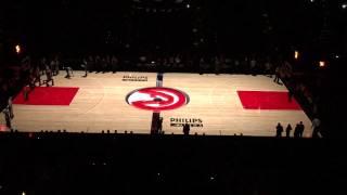 Philips Arena Atlanta Hawks 3D Basketball Court Projection